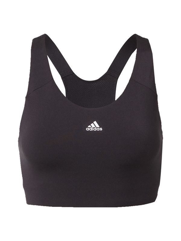 ADIDAS SPORTSWEAR ADIDAS SPORTSWEAR Спортен сутиен 'Ultimate Alpha'  черно / бяло