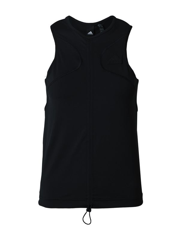 ADIDAS SPORTSWEAR ADIDAS SPORTSWEAR Спортен топ 'City Escape'  сиво / черно