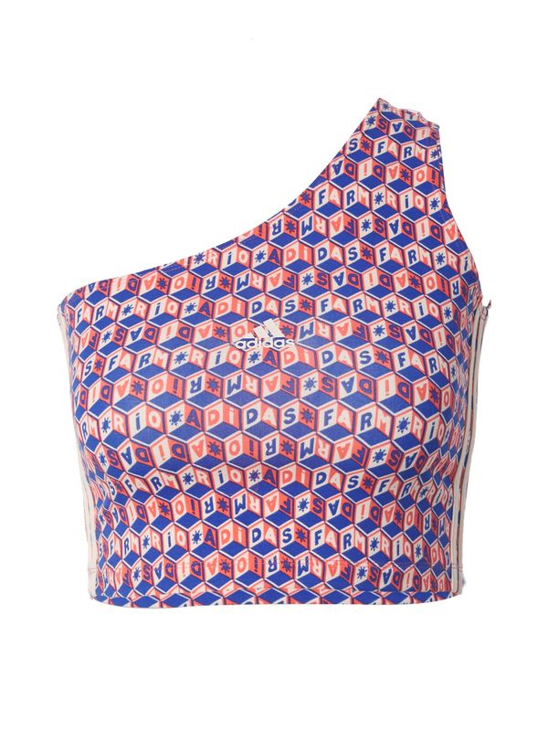 ADIDAS SPORTSWEAR ADIDAS SPORTSWEAR Спортен топ 'Farm'  кралско синьо / сьомга / естествено бяло