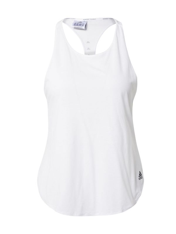 ADIDAS SPORTSWEAR ADIDAS SPORTSWEAR Спортен топ 'Go To 2.0'  черно / бяло