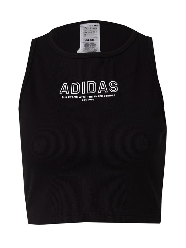 ADIDAS SPORTSWEAR ADIDAS SPORTSWEAR Спортен топ 'Last Days Of Summer '  черно / бяло