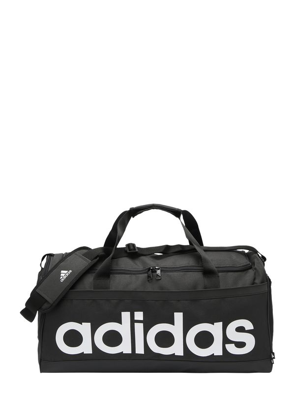 ADIDAS SPORTSWEAR ADIDAS SPORTSWEAR Спортна чанта 'Essentials Linear Medium'  черно / бяло