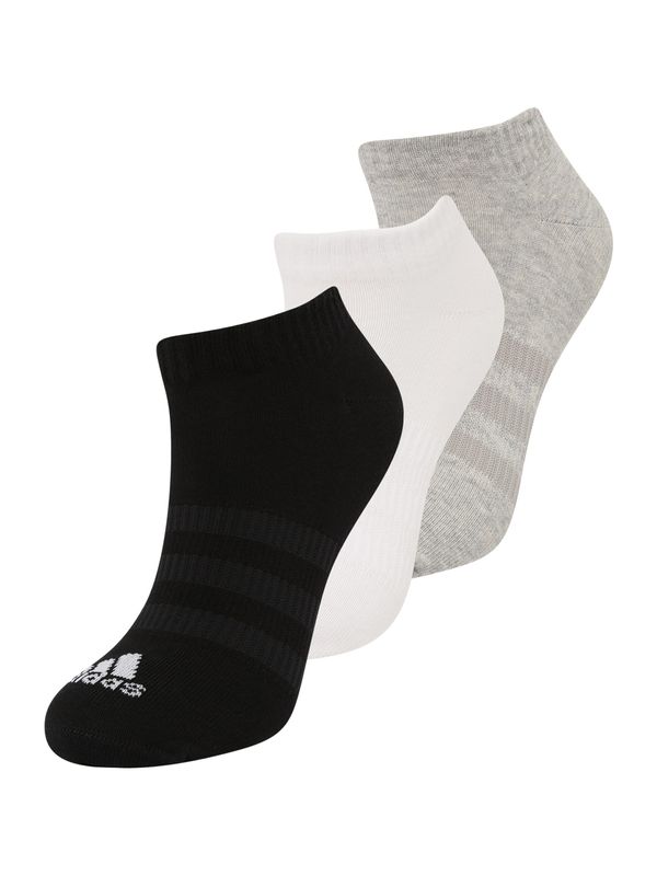 ADIDAS SPORTSWEAR ADIDAS SPORTSWEAR Спортни чорапи 'Thin And Light Sportswear -cut 3 Pairs'  сиво / черно / бяло