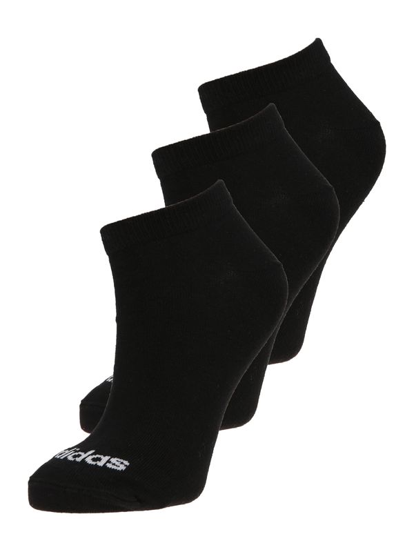 ADIDAS SPORTSWEAR ADIDAS SPORTSWEAR Спортни чорапи 'Thin Linear -cut 3 Pairs'  черно / бяло