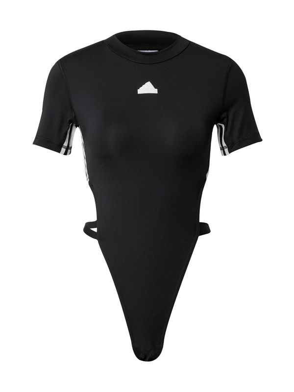ADIDAS SPORTSWEAR ADIDAS SPORTSWEAR Спортно боди 'Dance All-gender Bodysuit'  черно / бяло