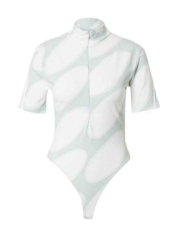 ADIDAS SPORTSWEAR ADIDAS SPORTSWEAR Спортно боди 'Marimekko Future Icons Three Stripes'  пастелно синьо / бяло