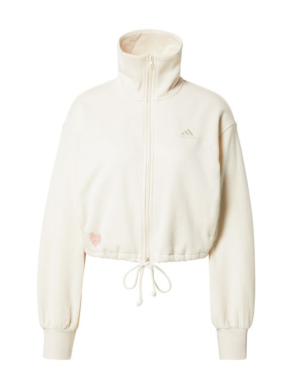 ADIDAS SPORTSWEAR ADIDAS SPORTSWEAR Спортно яке 'FL FZ W'  бяло