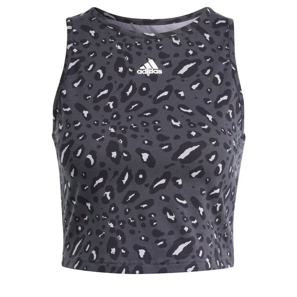 ADIDAS SPORTSWEAR ADIDAS SPORTSWEAR Топ  сиво / черно / бяло