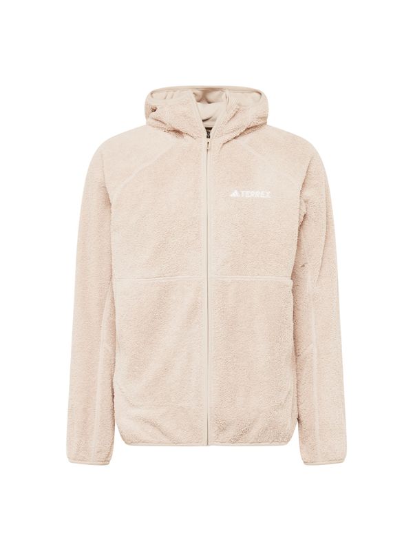 ADIDAS TERREX ADIDAS TERREX Функционално поларено яке 'Techrock'  бежово / бяло