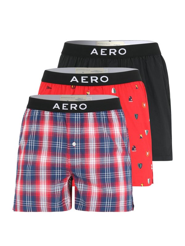 AÉROPOSTALE AÉROPOSTALE Боксерки  нейви синьо / ярко червено / черно / бяло