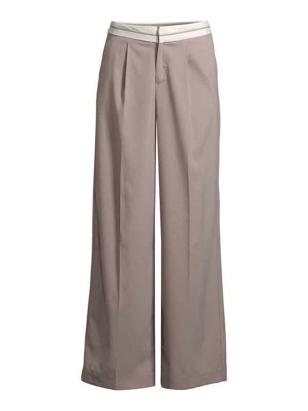 AÉROPOSTALE AÉROPOSTALE Панталон с набор 'PREPPY'  таупе сиво / бяло