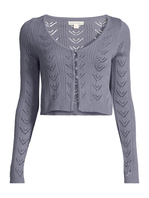 AÉROPOSTALE AÉROPOSTALE Плетена жилетка  сиво
