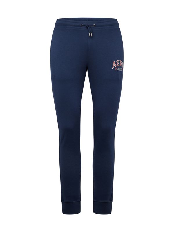 AÉROPOSTALE AÉROPOSTALE Спортен панталон 'ATHLETIC'  нейви синьо / ярко червено / бяло