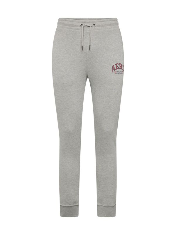 AÉROPOSTALE AÉROPOSTALE Спортен панталон  сив меланж / бордо