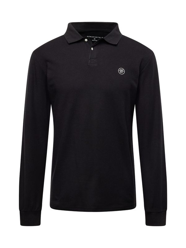 AÉROPOSTALE AÉROPOSTALE Тениска  черно / бяло