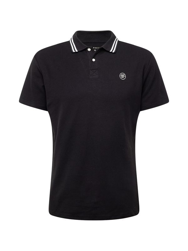 AÉROPOSTALE AÉROPOSTALE Тениска  черно / бяло