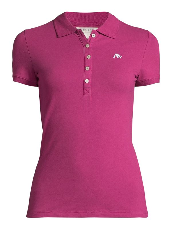 AÉROPOSTALE AÉROPOSTALE Тениска  червено-виолетово / бяло