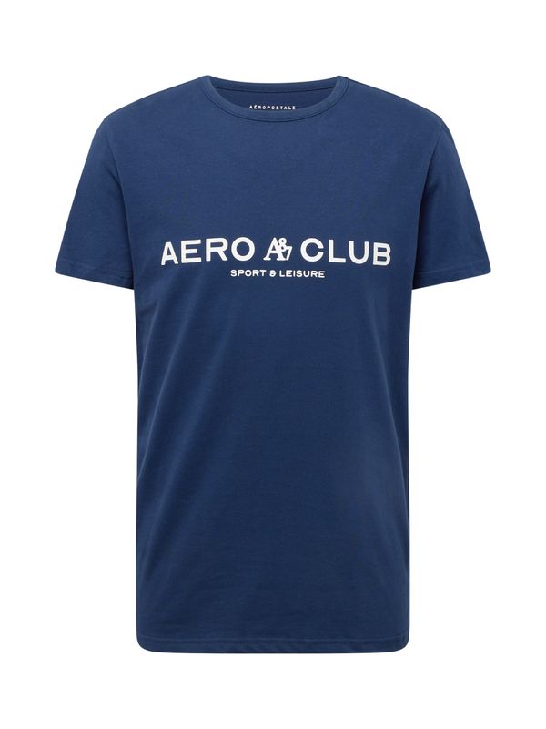 AÉROPOSTALE AÉROPOSTALE Тениска 'CLUB'  нейви синьо / мръсно бяло