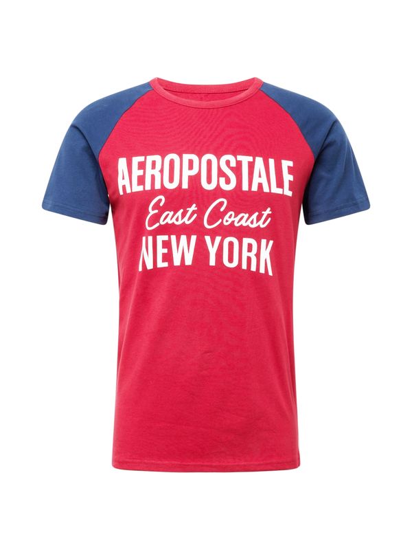 AÉROPOSTALE AÉROPOSTALE Тениска 'EAST COAST'  нейви синьо / червено / бяло