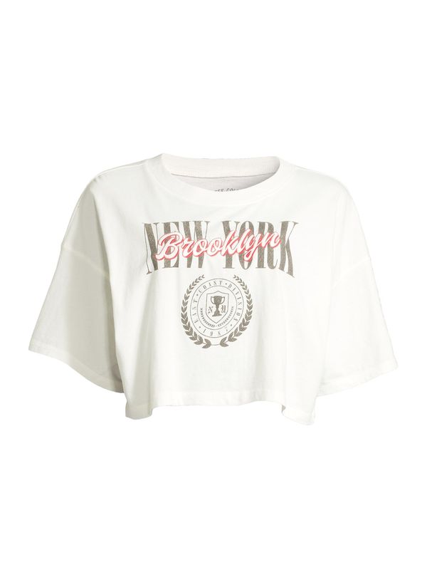 AÉROPOSTALE AÉROPOSTALE Тениска  екрю / базалтово синьо / червено