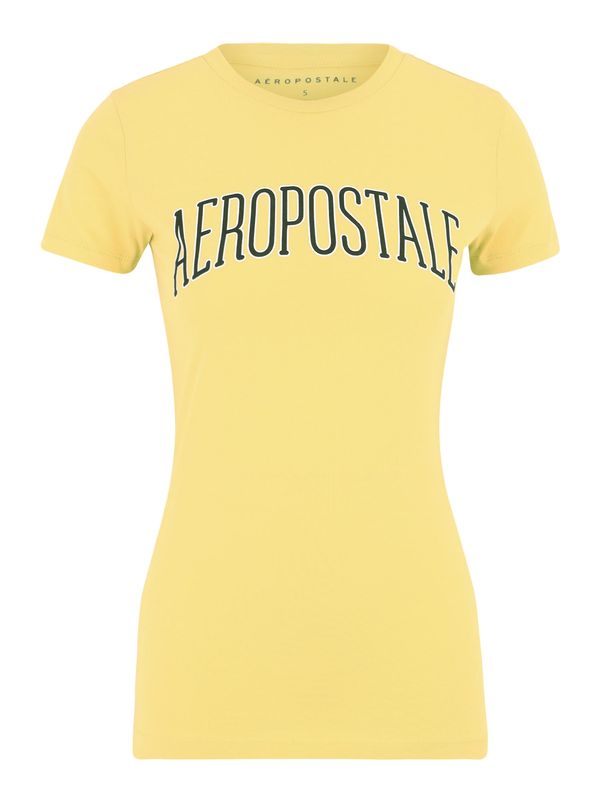 AÉROPOSTALE AÉROPOSTALE Тениска 'JUNE'  жълто / елхово зелено / бяло