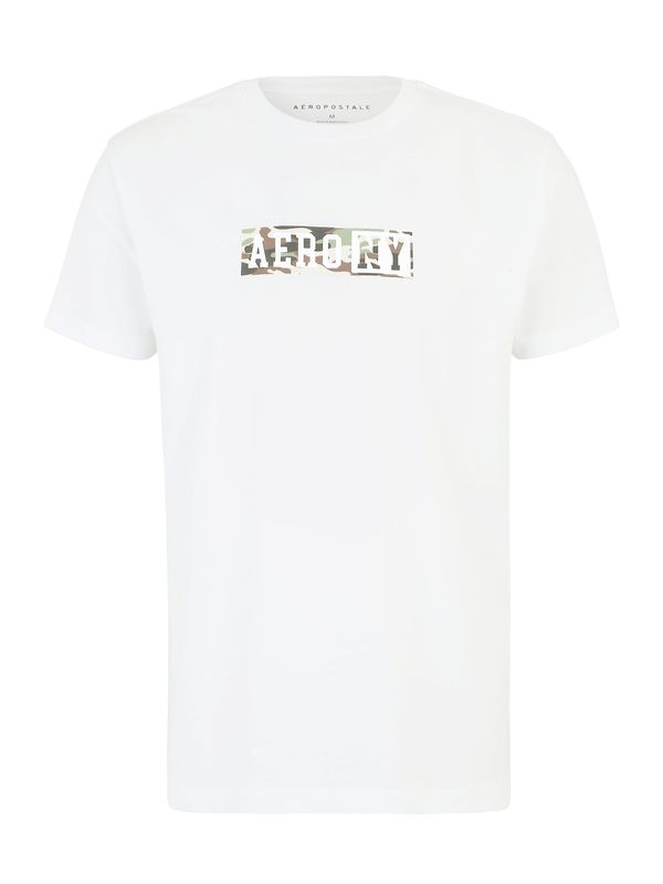 AÉROPOSTALE AÉROPOSTALE Тениска  каки / елхово зелено / пастелно зелено / бяло