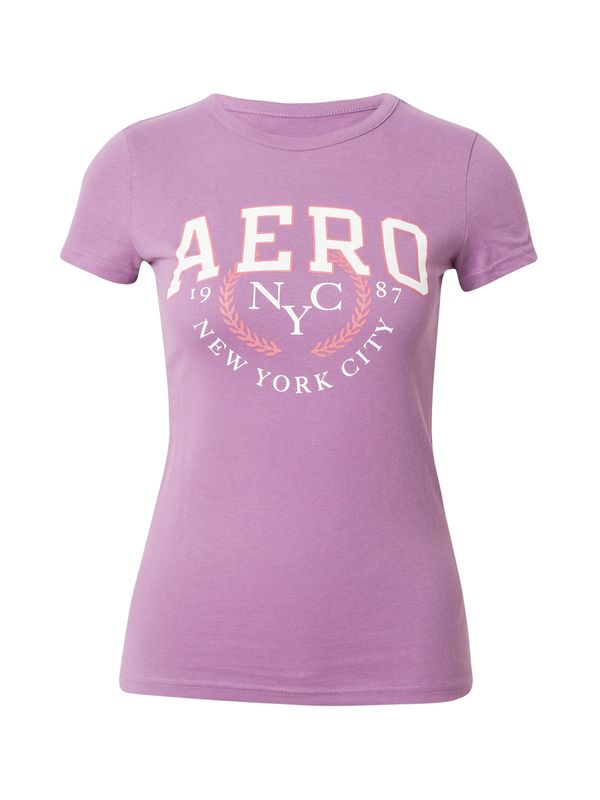 AÉROPOSTALE AÉROPOSTALE Тениска  лавандула / сьомга / бяло