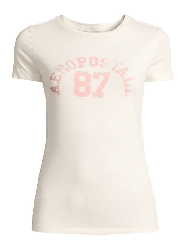 AÉROPOSTALE AÉROPOSTALE Тениска 'MAY'  екрю / бледорозово