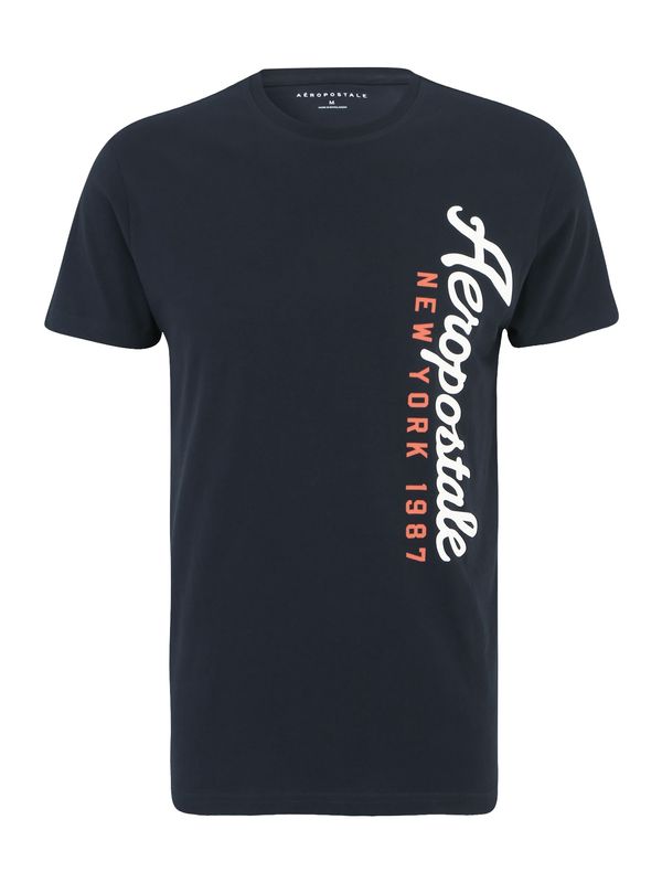 AÉROPOSTALE AÉROPOSTALE Тениска  оранжево / черно / бяло