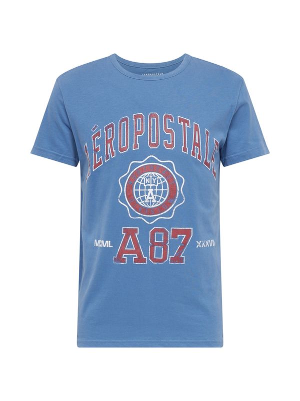 AÉROPOSTALE AÉROPOSTALE Тениска  петрол / черешово червено / бяло