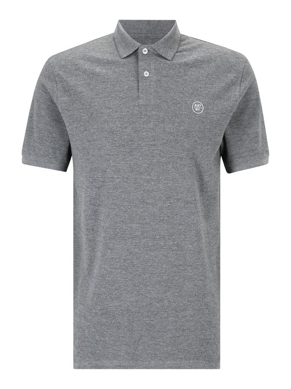 AÉROPOSTALE AÉROPOSTALE Тениска  сив меланж / бяло