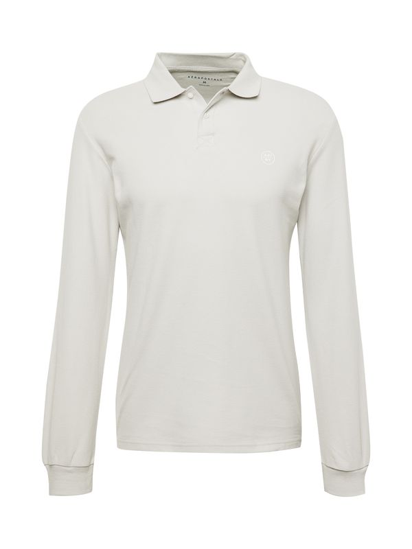 AÉROPOSTALE AÉROPOSTALE Тениска  сиво-бежово / бяло