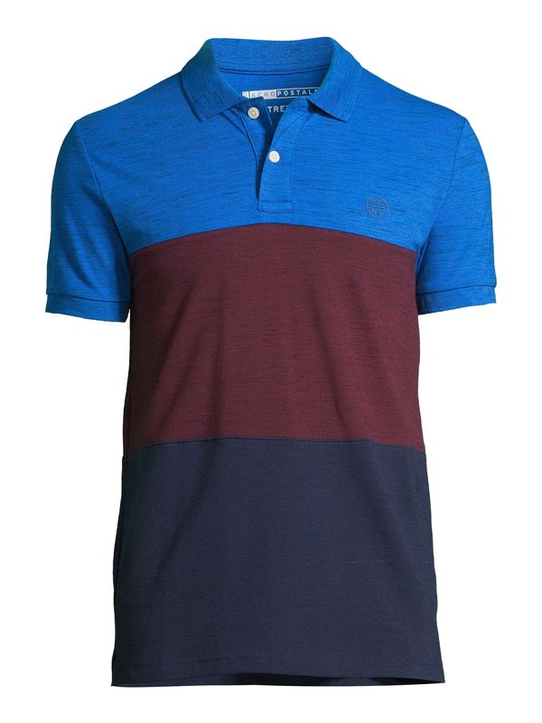 AÉROPOSTALE AÉROPOSTALE Тениска 'STREAKY'  нейви синьо / кралско синьо / ръждиво червено