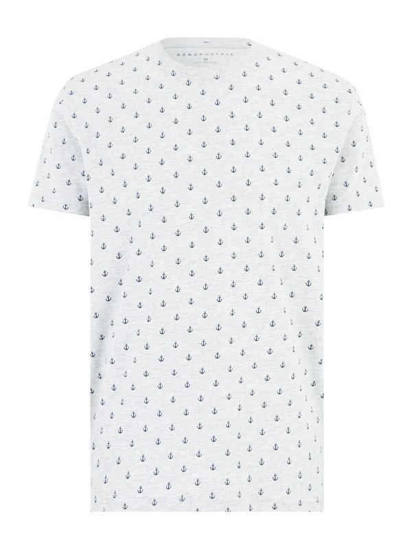 AÉROPOSTALE AÉROPOSTALE Тениска  тъмносиньо / сив меланж