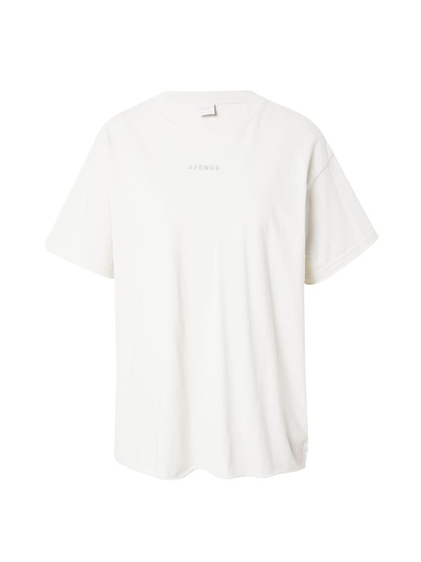 Afends Afends Тениска 'New Energy'  сиво / мръсно бяло