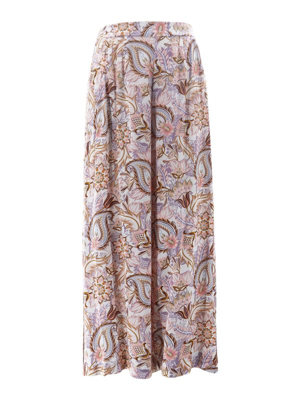 AIKI KEYLOOK AIKI KEYLOOK Панталон  кафяво / лавандула / пепел от рози / бяло