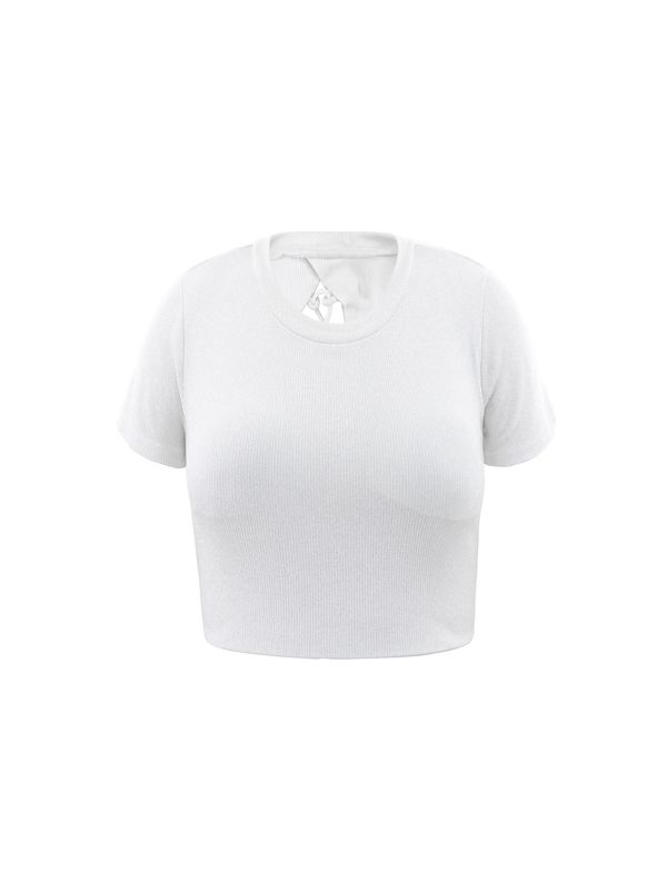 AIKI KEYLOOK AIKI KEYLOOK Тениска 'Wait For U'  бяло