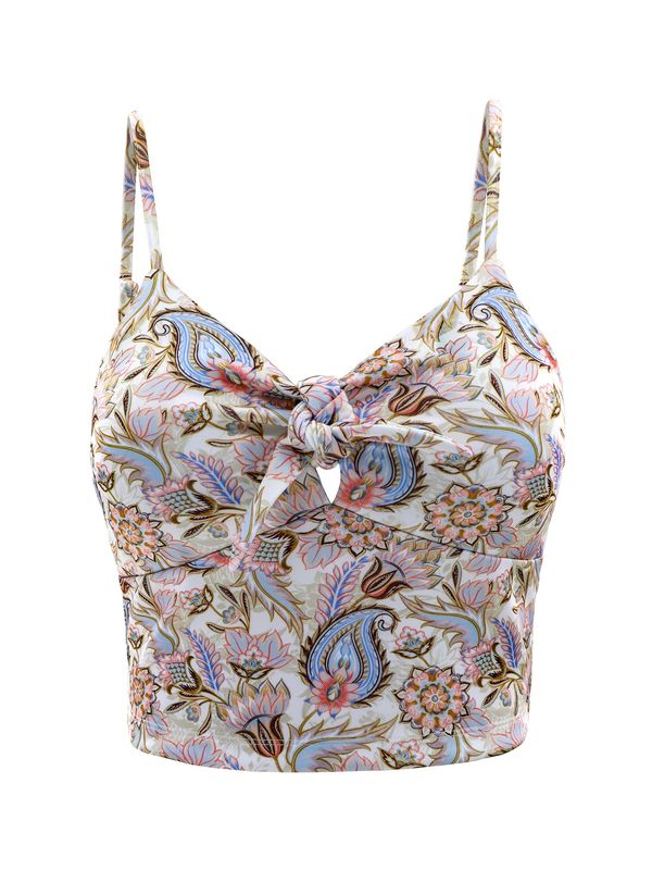 AIKI KEYLOOK AIKI KEYLOOK Топ 'Brahliday'  пъстро / бяло