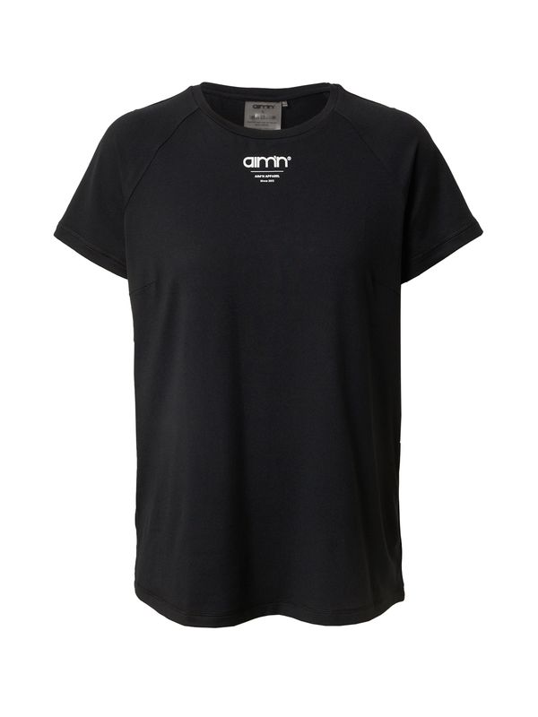 aim'n aim'n Функционална тениска  черно / бяло