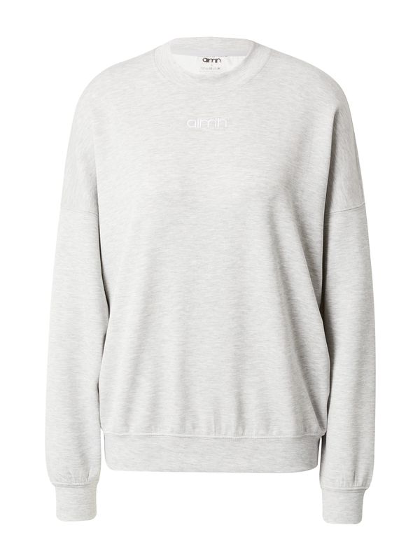 aim'n aim'n Спортен суитшърт с качулка 'Comfy'  сиво / бяло
