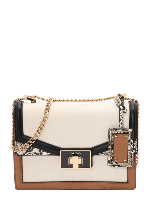 ALDO ALDO Чанта с презрамки 'AUDEN'  светлобежово / карамел / злато / черно