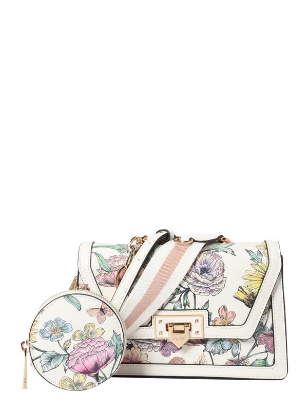 ALDO ALDO Чанта с презрамки 'Travelly'  жълто / зелено / бледорозово / бяло