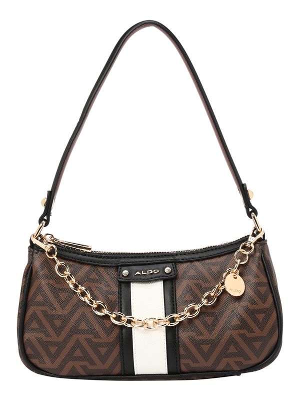 ALDO ALDO Чанта за през рамо 'DIONNE'  кафяво / тъмнокафяво / злато / бяло