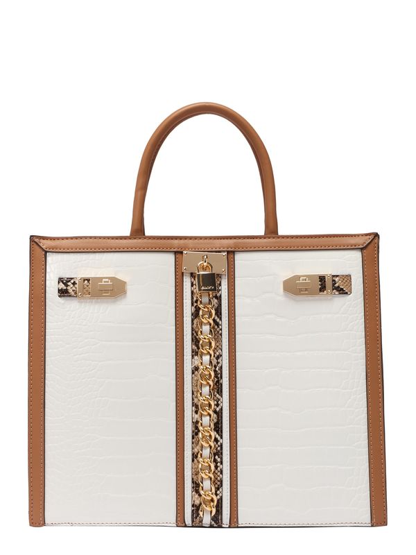 ALDO ALDO Дамска чанта 'AVOMA'  бежово / кафяво / злато / бяло