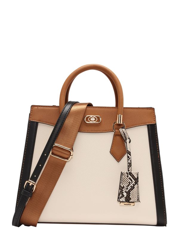 ALDO ALDO Дамска чанта 'CHENOA'  кремаво / кафяво / черно