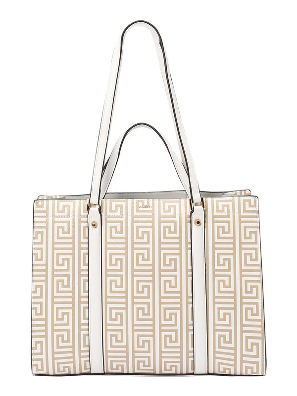 ALDO ALDO Дамска чанта 'NINETONINE'  светлокафяво / бяло