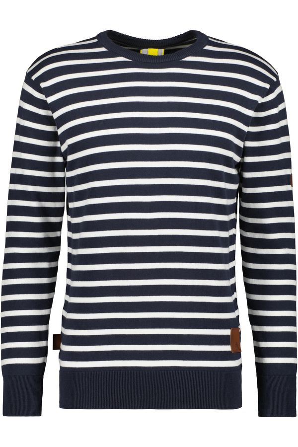 Alife and Kickin Alife and Kickin Пуловер 'ValentinAK'  нейви синьо / бяло