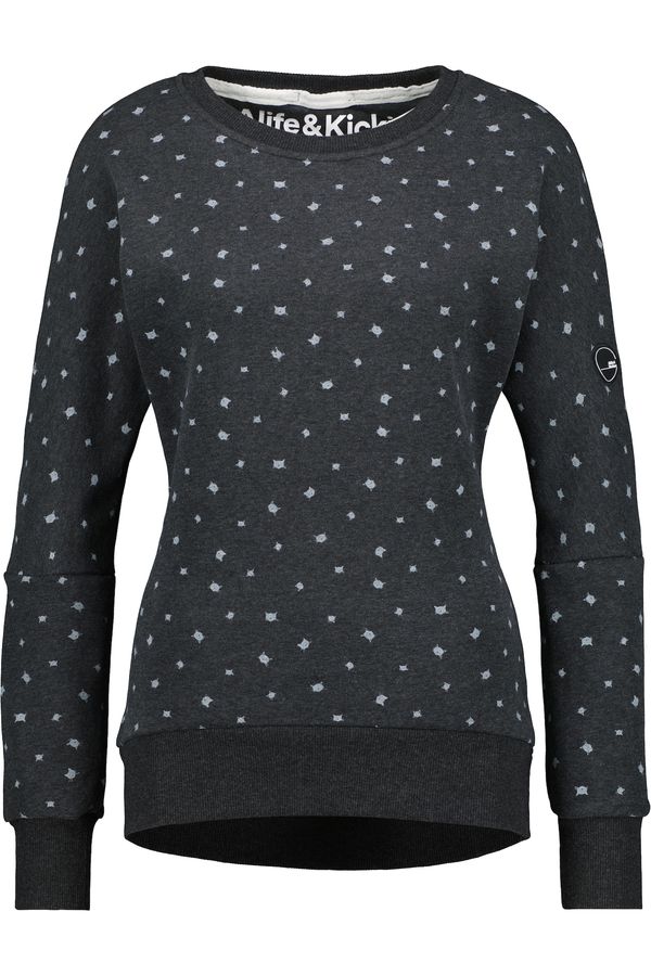 Alife and Kickin Alife and Kickin Суичър 'DarlaAK'  пастелно синьо / черно / черен меланж / бяло