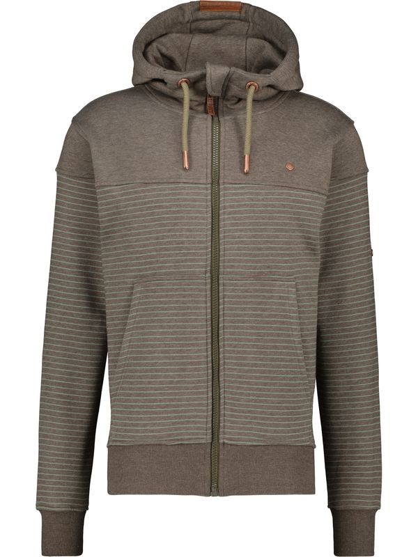 Alife and Kickin Alife and Kickin Суичъри с качулка  кафяв меланж / светлозелено