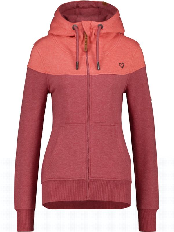 Alife and Kickin Alife and Kickin Суичъри с качулка 'Palina AK'  пастелно червено / червен меланж